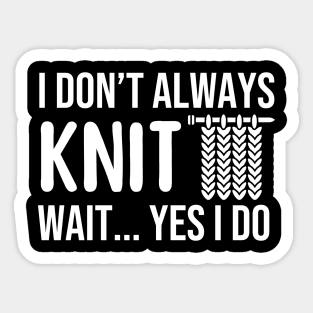 Funny Knitting Sticker